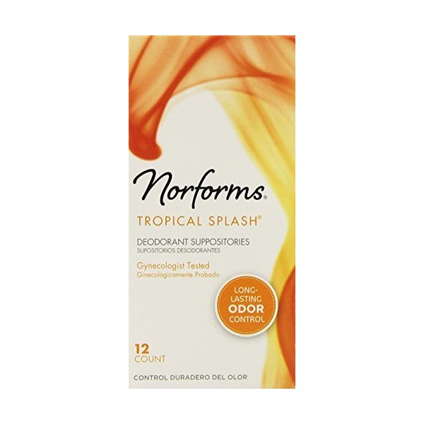 Norforms Suppositories Tropical Splash 12 Count