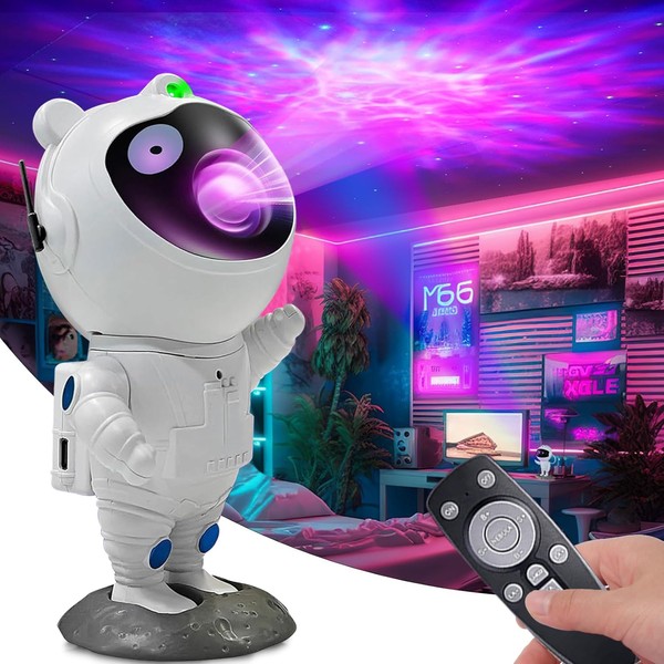 Adfuaer Astronaut Galaxy Projector Starry Night Light, Tiktok Astronaut Nebula