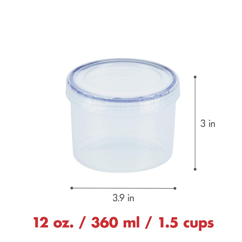 LocknLock Easy Essentials - Tapas para Almacenamiento de Alimentos, sin
