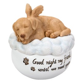 ウービア メモリアルケースラブラドール 11.5×11.5×12.3㎝ 人形 フィギュア 置き物 アニマル 動物 ガーデン 装飾 リアル かわいい 犬 イヌ H20141