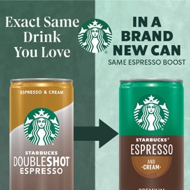 Starbucks - RTD Coffee Starbucks - RTD Coffee Espresso And Cream, 6.5oz Cans (12 Pack) (Packaging May Vary)