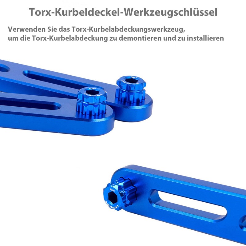 Buaak 6-in-1 Multifunctional Bicycle Bottom Bracket Wrench, Crank Removal Tool,