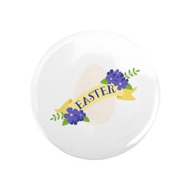 CafePress Easter Flower Banner Magnets 2.25" Round Magnet, Refrigerator Magnet