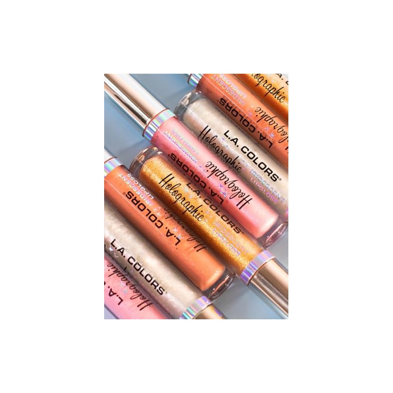 L.A. COLORS Holographic Iridescent Lipgloss, Sugared CLG421
