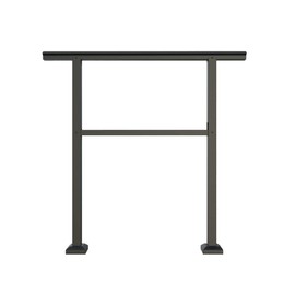 4' Aluminum Handrail, Matte Black