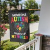 Autism Awareness Garden Yard Double Sided Vertical Flag 12 X