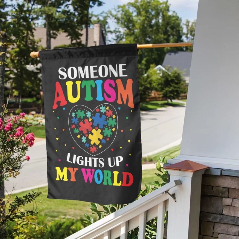 Autism Awareness Garden Yard Double Sided Vertical Flag 12 X