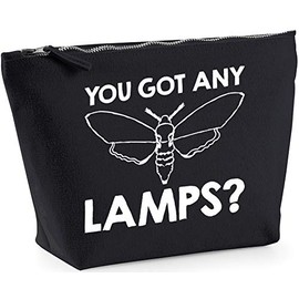 Hippowarehouse You Got Any Lamps? Mothprinted make up cosmetic wash bag 18x19x9cm