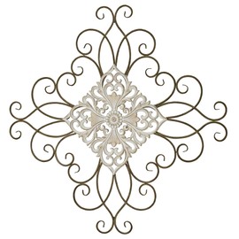 Touch of Class Sorren Scrolling Tuscan Rustic Wall Grille with Medallion