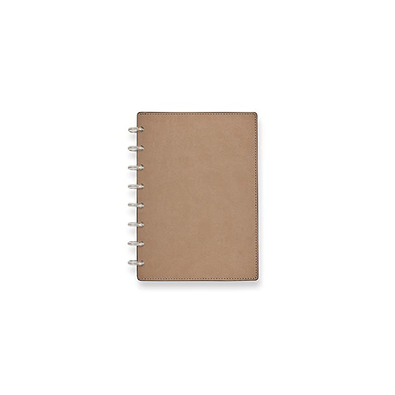 Levenger Circa Modern Sliver Foldover NB, Junior-Taupe Discbound Notebook