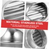 Gadpiparty Stainless Steel Exhaust Vent Cover Wall Mount Soffit Vent