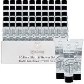 Taylor of London Sloane Street 30ml Bath & Shower Gel Tube, box of 50x30ml Ideal for Hotels, Airbnb & Holiday Lets | Hotel Welcome Packs, mini toiletries, travel shower gel (Bath & Shower Gel)