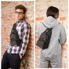 AMJ Sling Bag for Hiking and Outdoor, Crossbody Shoulder Backpack,