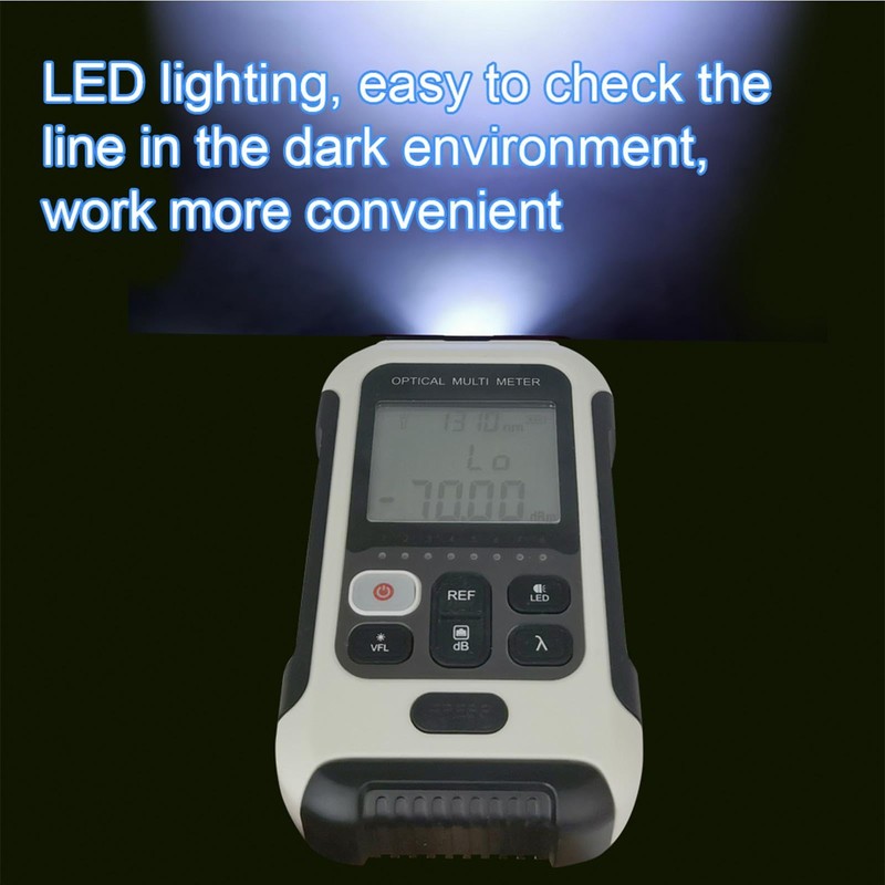 Optical Fiber Power Meter Multifunctional Optical Fiber Power Meter White