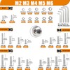 Taiss 910PCS M2 M3 M4 M5 M6 Screws Kit,304 Stainless