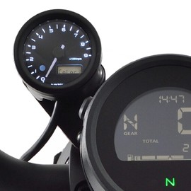 Daytona 39913 Velona Electric Tachometer for Motorcycles, Specifically Designed for Rebel 250/500 (20-23), 3 LED Colors, 1.9-inch (48 mm) Diameter, 9000 RPM Display