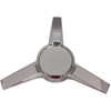 BB Auto New 3-Bar Spinner Chrome Wheel Hub Center Cap