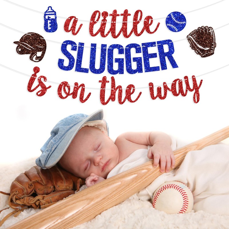 A Little Slugger is on the Way Banner, American Baseball