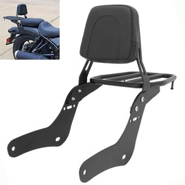 Passenger Sissy Bar with Luggage Rack Backrest Fit for Honda Rebel 1100 CMX1100 2021 2022 2023, Black