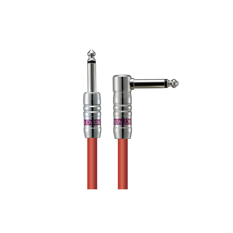 Providence LE501 Shielded Cable 1m S/L Plug (Straight/L Type), Red