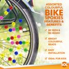 SOL 36 Pcs Bike Spoke Beads | Multicoloured Bicycle Spokey
