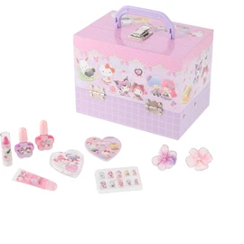Race 241010 Sanrio Characters Vanity Makeup Box, Purple, 6 Years Old and Up, Cosmetics, Accessories