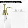 Soap and Lotion Dispenser Pump Replacement, ABS Material Gold Gloss