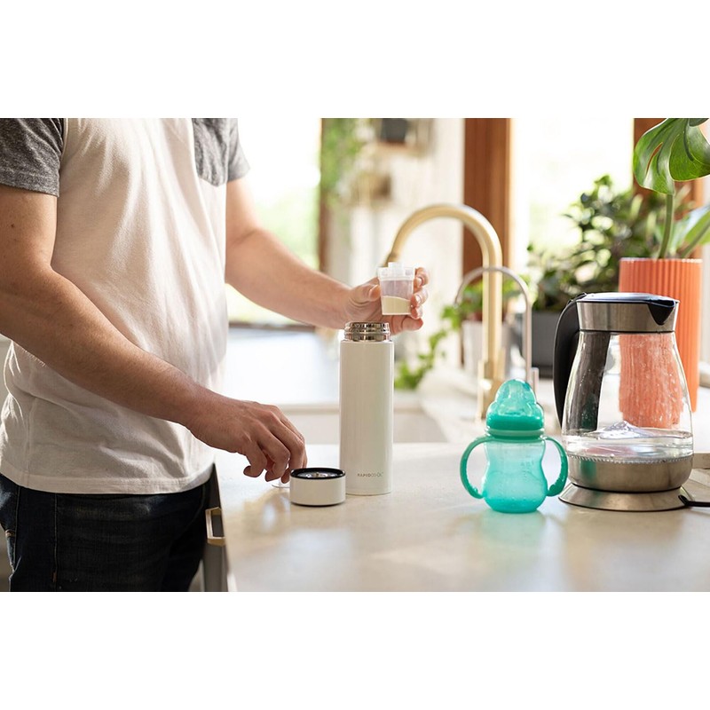 Nubby Rapid Cool NU-1553 Stainless Steel Bottle for Milk Preparation,