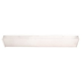 MONUMENT GIDDS-F002252 F002252 Wrap Around Light Fixture, White, 25 X 6-1/2 X 2-1/4", Uses (2) 17W T8 Fluorescent G13 Base Lamps