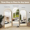 Prywot Arched Floor Mirror, 57 "x 20" Full Length Mirror