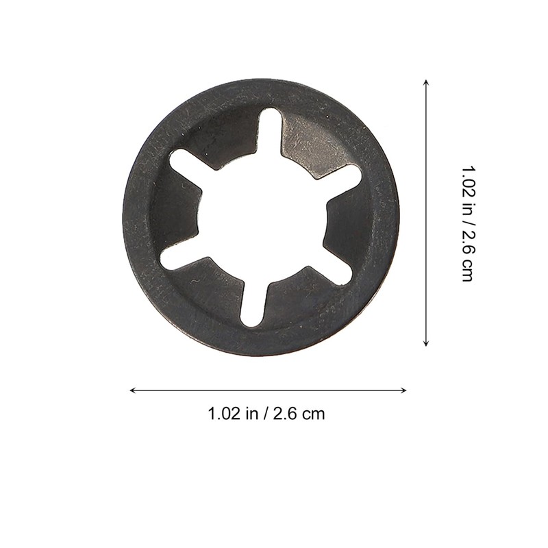 MUCKLILY 210 Pcs Internal Tooth Locking Washers Carbon Steel Bearing
