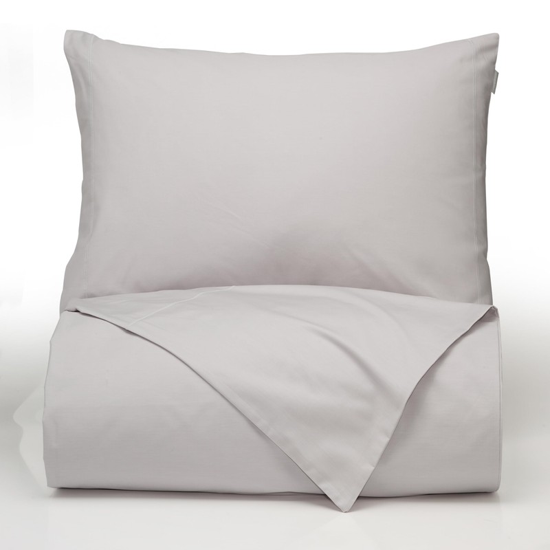 Plain Dyed Cotton Percale Grey Duvet Set 200TC 200 x