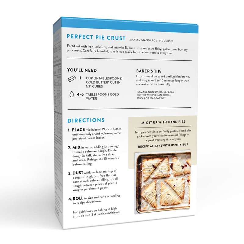 King Arthur Flour Pie Crust Mix, Gluten Free, 14 Ounce