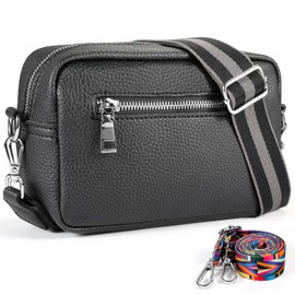 SVOETAUA Small Crossbody Bag Women,Vegan Leather Shoulder Handbags Wallet Satchel Purse with 2 Adjustable Strap (Black)