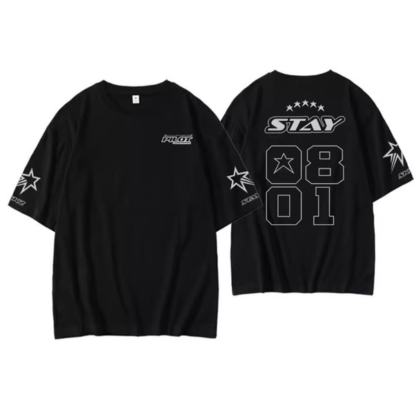 KPOP Stray Kids Tshirt 5-Star New AlbumTee Minho Jisung Felix