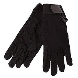 Hy5 Cotton Pimple Palm Gloves Med Black