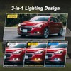 3-Color LED DRL Fog Light Bezel for Chevy Malibu 2013