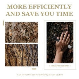 Yardwe Hand Tools Hand Tools Draw Shave Tool Bark Stripper Wood Wood bark Stripping Tools bark spud debarking Tool Draw Shave Knife Peeler Draw Shave Bark Stripping Tool Bonsai Tools Bonsai Tools