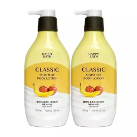 Happybath 해피바스 클래식 촉촉한 바디로션 애플바나나 400g X 2개 Happybath Classic Moisturizing Body Lotion Apple Banana 400g X 2