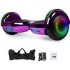 GlareWheel M3 Hoverboard LED Light Bluetooth Chrome Purple