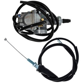 NICHE Carburetor Throttle Cable Kit for Kawasaki Bayou 220 15001-1382 54012-1329 54012-1361