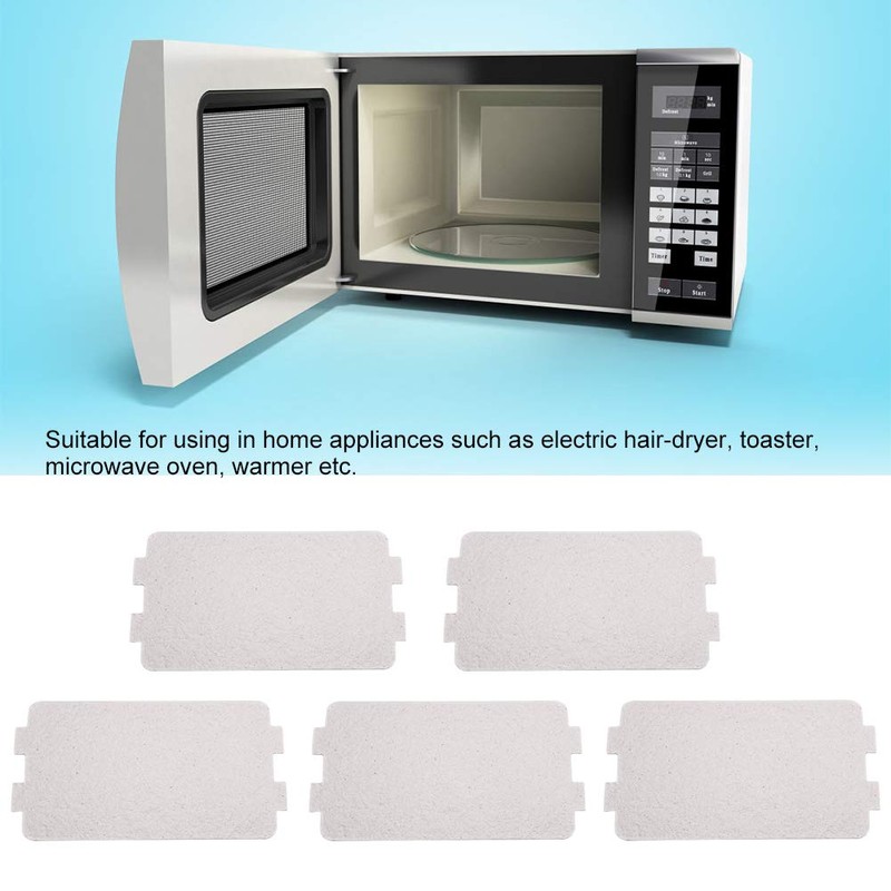 5 hojas de placa de mica para horno de microondas,