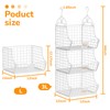 Poerlve Hanging Closet Organizers and Storage, 2 Tier Closet Shelf