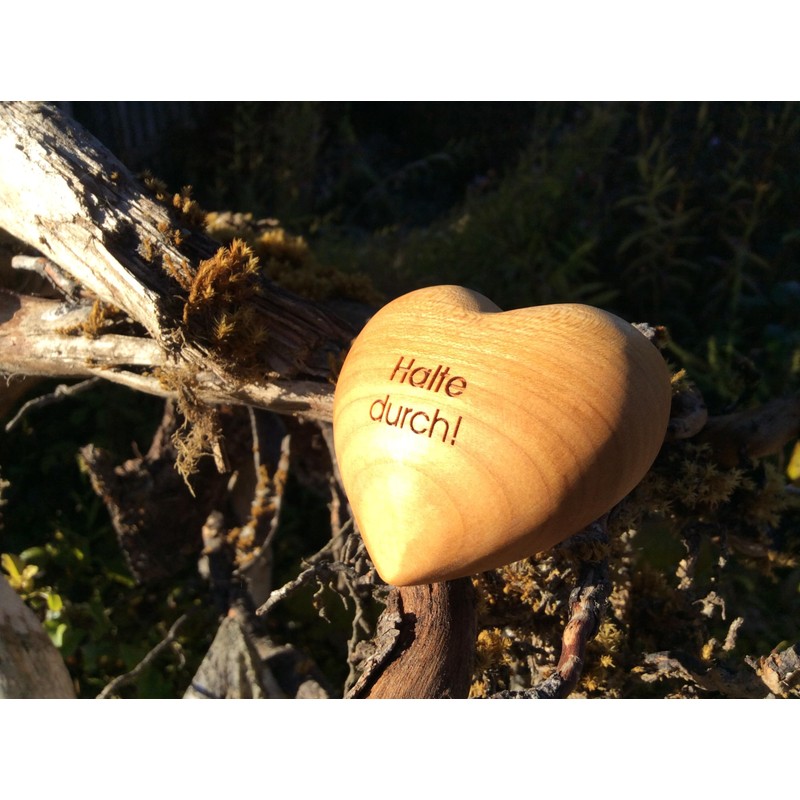 Thankgoods Wooden Heart Worry Stone - Say it with Heart,
