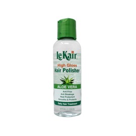 LeKair High Gloss Hair Polisher with Aloe Vera, Anti Frizz, Anti Breakage, Heat Protectant, Smooths & Protects Daily Hair Treatment 4 fl. Oz - 2 Pack