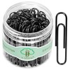 Vinaco Paper Clips Black, 100 Pack Large Paper Clips 2