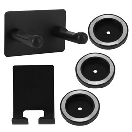 Miawtro Fönhalter Set,Kompatibel mit Dem Halter Von Dyson Föhn,Fönhalter Ohne Bohren,Kommt mit 3 Haartrocknerkopfhaltern und 1 Steckerhalter,Geeignet für Eine Vielzahl von Wänden