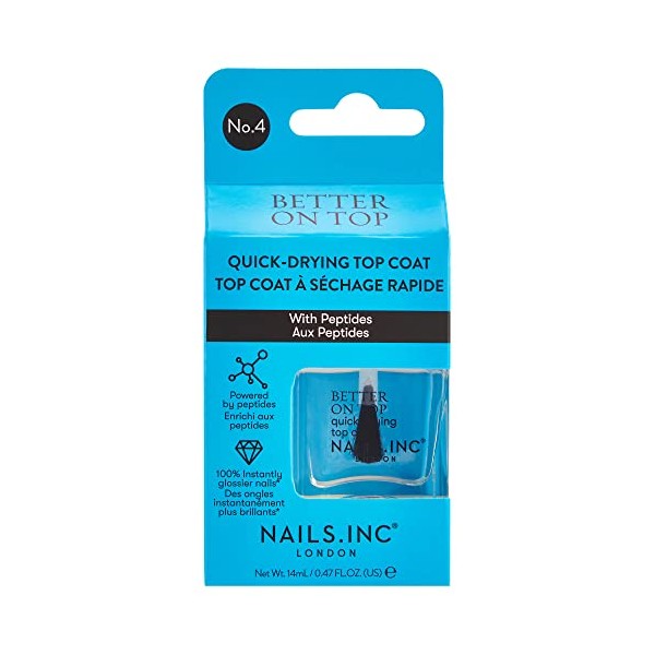 Nails.INC Better On Top Quick-Drying Top Coat, 14ml