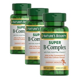 Nature's Bounty Super B-Complex Max Energy & Immune Support (150ct) (Pack of 3)
