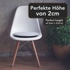 Sidorenko Comfortable Round Felt Seat Cushions, Diameter 34 cm, Set